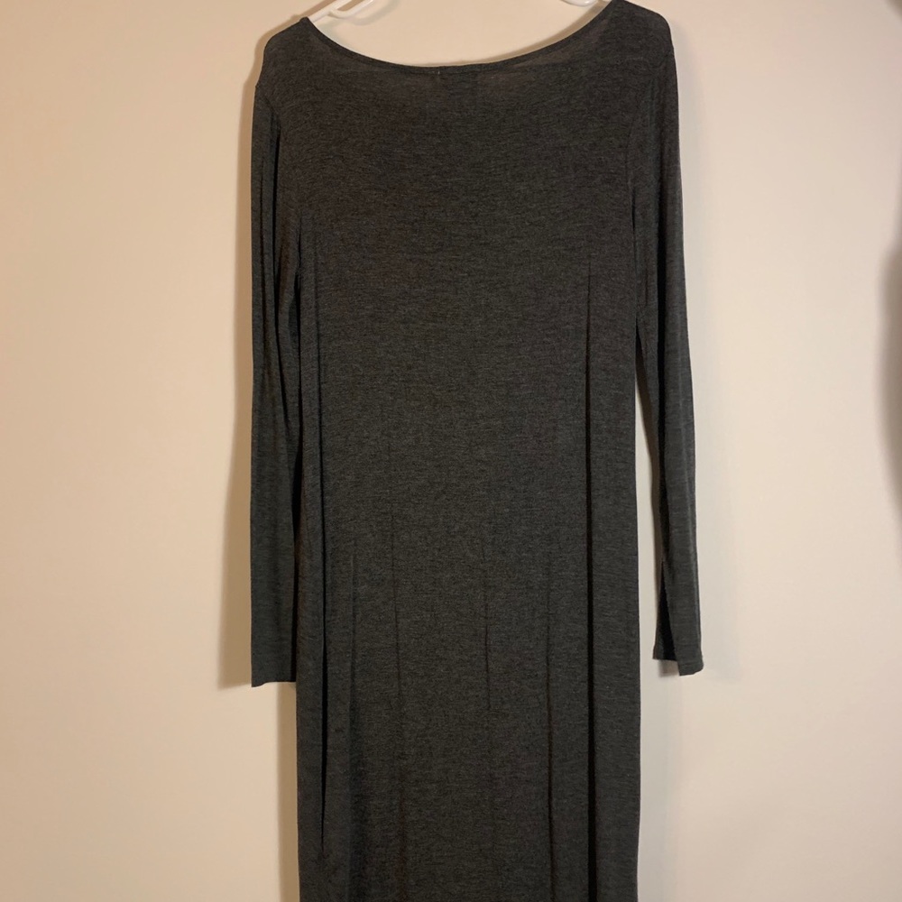 One Clothing, long/long sleeve cotton grey dress